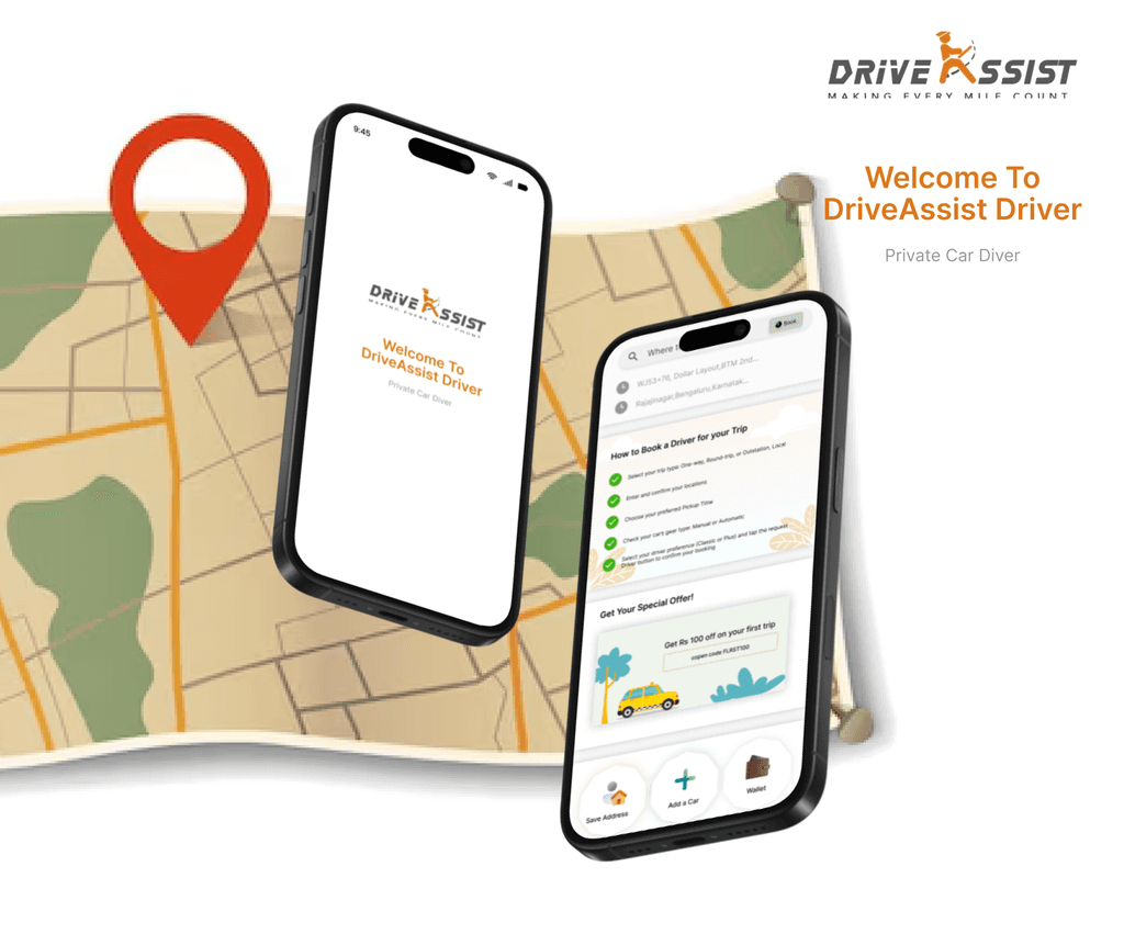Drive Assist app screens